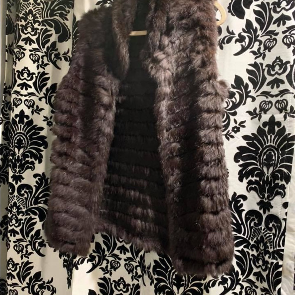 Real fur vest